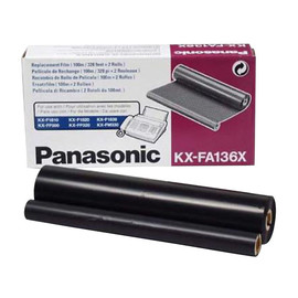Thermotransferrollen für KX-F1810 KX-FP320 336Seiten schwarz Panasonic KX-FA136X (PACK=2 STÜCK) Produktbild