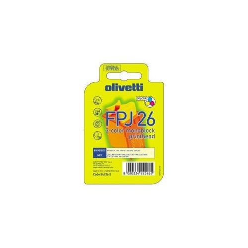 Tintenpatrone FPJ26 für Olivetti JP15W/170/190 9ml farbig Olivetti 84436 Produktbild Front View L