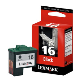 Tintenpatrone 16 für Lexmark Z13/Z23/Z25/Z33 14ml schwarz Lexmark 10N0016 Produktbild