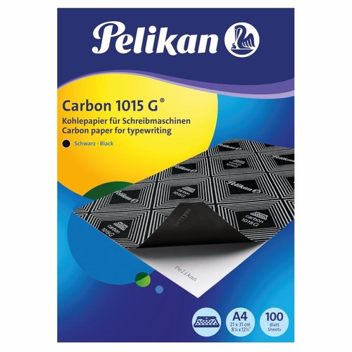 Kohlepapier Carbon 1015G für Schreibmaschinen A4 Pelikan 018770 (PACK=100 BLATT) Produktbild Front View L