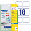Magnet-Schild Inkjet 78x28mm auf A4 Bögen weiß wiederablösbar Zweckform J8871-5 (PACK=90 STÜCK) Produktbild Additional View 1 S