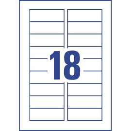 Magnet-Schild Inkjet 78x28mm auf A4 Bögen weiß wiederablösbar Zweckform J8871-5 (PACK=90 STÜCK) Produktbild