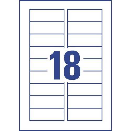 Magnet-Schild Inkjet 78x28mm auf A4 Bögen weiß wiederablösbar Zweckform J8871-5 (PACK=90 STÜCK) Produktbild