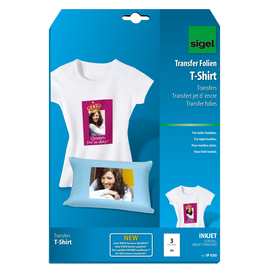 Transfer Folie für helle Textilien A4 Sigel IP650 (PACK=3 BLATT) Produktbild