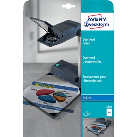 Overhead-Folie Inkjet A4 110µ transparent Zweckform 2503 (PACK=10 STÜCK) Produktbild