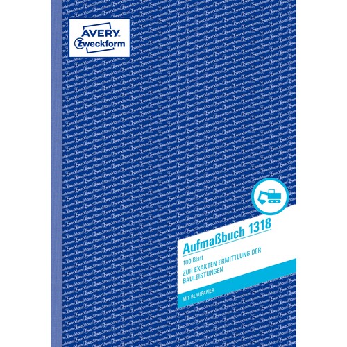 Aufmaßbuch A4 100Blatt mit Blaupapier Zweckform 1318 Produktbild Additional View 1 L