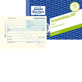 Ausgabebelegebuch A6 quer 50Blatt recycling Zweckform 303 Produktbild