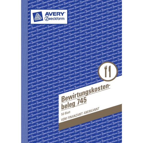 Bewirtungskostenbeleg A5 hoch 50Blatt Zweckform 745 Produktbild Additional View 2 L