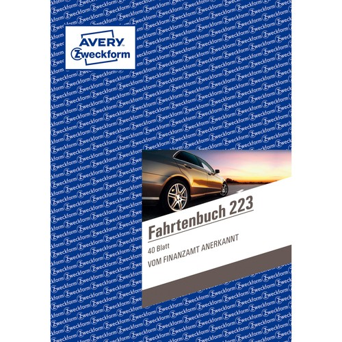 Fahrtenbuch für Pkw A5 hoch 40Blatt geheftet Zweckform 223 kaufen