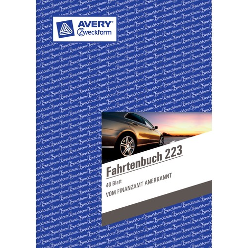 Fahrtenbuch für Pkw A5 hoch 40Blatt geheftet Zweckform 223 Produktbild Additional View 2 L
