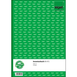Inventurbuch A4 50Blatt Sigel IN415 Produktbild