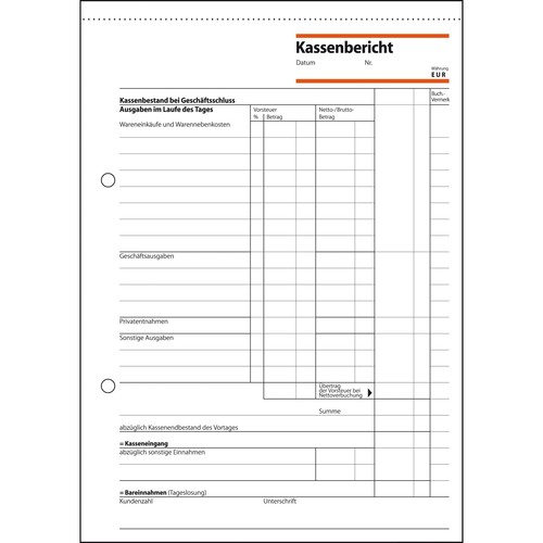 Kassenbericht A5 hoch 50Blatt Sigel KA515 Produktbild Additional View 2 L