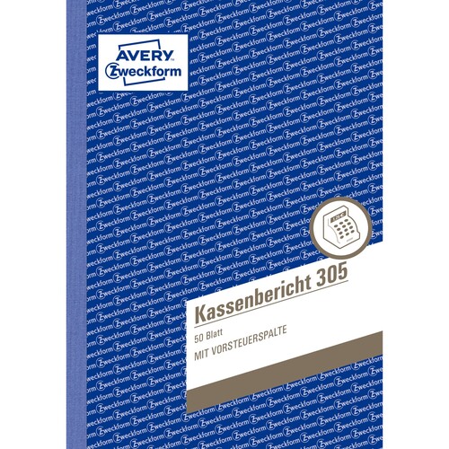 Kassenbericht A5 50Blatt Zweckform 305 Produktbild Additional View 1 L