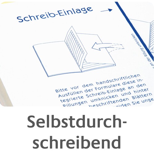 Lieferscheinbuch A5 hoch 2x40Blatt selbstdurchschreibend Zweckform 1720 Produktbild Additional View 5 L