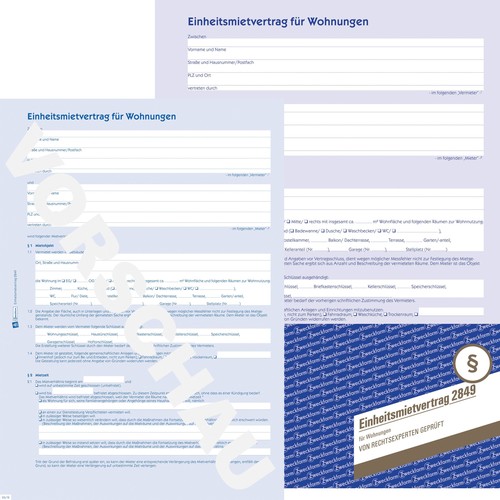 Einheitsmietvertrag A4 4-seitig Zweckform 2849 Produktbild Additional View 3 L