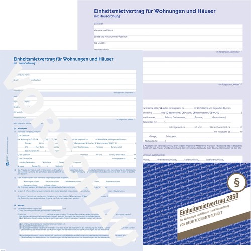 Einheitsmietvertrag A4 6-seitig Zweckform 2850 Produktbild Additional View 3 L