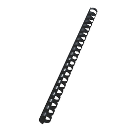 Plastik-Binderücken 21-Ringe 16mm ø bis 145Blatt schwarz Leitz 10972 (PACK=100 STÜCK) Produktbild