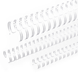 Draht-Binderücken 3:1-Teilung 8mm ø bis 60Blatt weiß Renz 310800034 (PACK=100 STÜCK) Produktbild