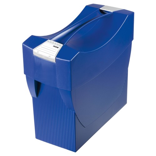 Hängemappenbox SWING-PLUS 397x154x347mm mit Deckel blau HAN 1901-14 Produktbild
