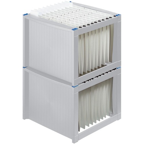 Hängeregistraturgestell 360x380x272mm lichtgrau/blau Helit H6110084 Produktbild Additional View 1 L