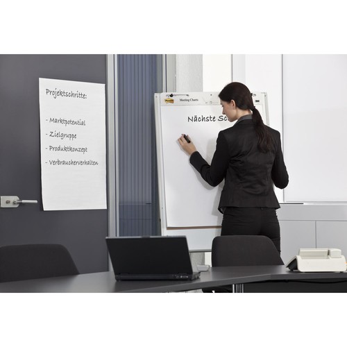 Post-it Flipchart-Block Meeting Chart 63,5x77,5cm 3M MC559 (PACK=30 BLATT) Produktbild Additional View 1 L