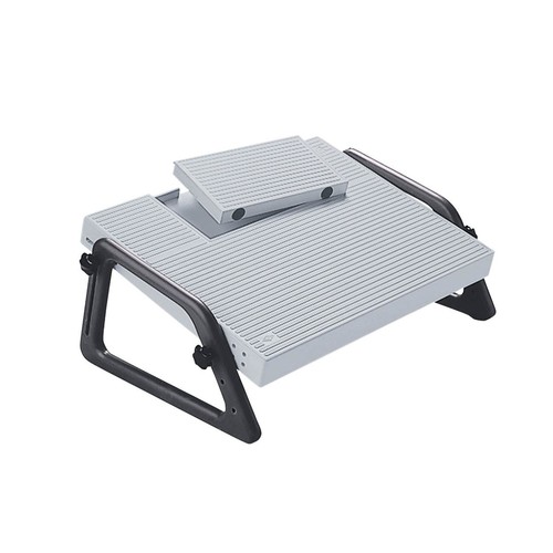 Fußstütze Relax Trittfläche 450x350mm höhenverstellbar lichtgrau Wedo 2751 Produktbild Additional View 1 L
