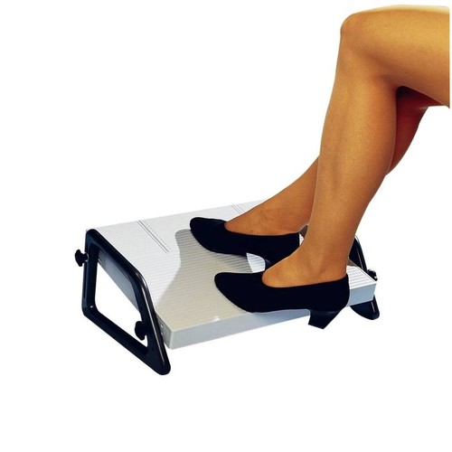 Fußstütze Relax Trittfläche 450x350mm höhenverstellbar lichtgrau Wedo 2751 Produktbild Additional View 2 L