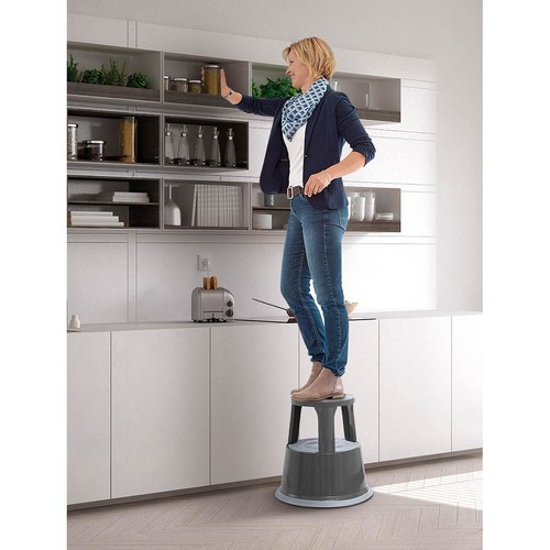 Rollhocker fahrbar Tragkraft 150kg grau Metall Wedo 212.112 Produktbild Additional View 2 L