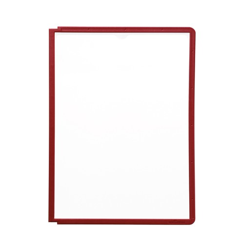 Sichttafeln SHERPA A4 für Tafelträger rot Durable 5606-03 (PACK=5 STÜCK) Produktbild Additional View 2 L
