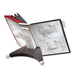 Sichttafeltischständer SHERPA TABLE 10 5623 + je 5 Sichttafeln 5606 schwarz + rot Durable 5632-00 Produktbild Side View S