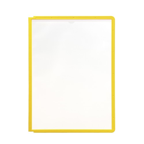 Sichttafeln SHERPA A4 für Tafelträger gelb Durable 5606-04 (PACK=5 STÜCK) Produktbild Additional View 1 L