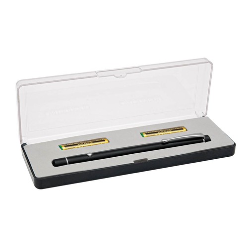 Laserpointer 50m Reichweite schwarz mit rotem Laser WEDO 2362001 Produktbild Front View L