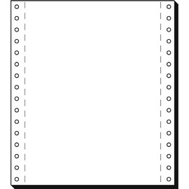 Endlospapier 8"x180mm 70g weiß blanko 1-fach mit Längsperforation Sigel 8181 (KTN=2000 BLATT) Produktbild
