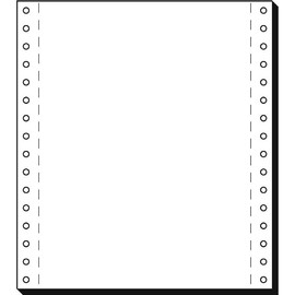 Endlospapier 8"x180mm 70g weiß blanko 1-fach mit Längsperforation Sigel 08181 (KTN=2000 BLATT) Produktbild