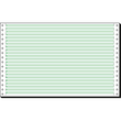 Endlospapier 8"x330mm 60g grün/weiß 1-fach mit Längsperforation Sigel 8336 (KTN=2000 BLATT) Produktbild