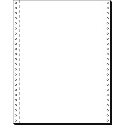 Endlospapier 12"x240mm 60g weiß blanko 1-fach mit Längsperforation Sigel 91100 (KTN=2000 BLATT) Produktbild