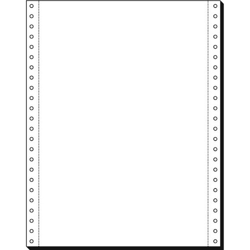 Endlospapier 12"x240mm 80g weiß blanko 1-fach mit Längsperforation Sigel 91185 (KTN=2000 BLATT) Produktbild