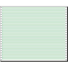 Endlospapier 12"x375mm 60g grün/weiß 1-fach ohne Längsperforation Sigel 12371 (KTN=2000 BLATT) Produktbild