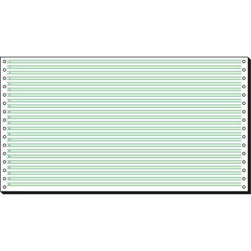 Endlospapier 8"x375mm 60g grün/weiß 1-fach ohne Längsperforation Sigel 8371 (KTN=2000 BLATT) Produktbild
