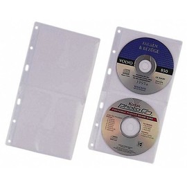 CD/DVD Cover S Hülle mit Schutzvlies für 2 CDs/DVDs mit Lochung transparent Durable 5203-19 (BTL=5 STÜCK) Produktbild