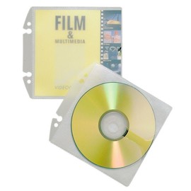 CD/DVD Cover Easy mit Schutzvlies für 1 CD/DVD mit Booklet oder 2 CD/DVDs mit Lochung transparent Durable 5223-19 (BTL=10 STÜCK) Produktbild