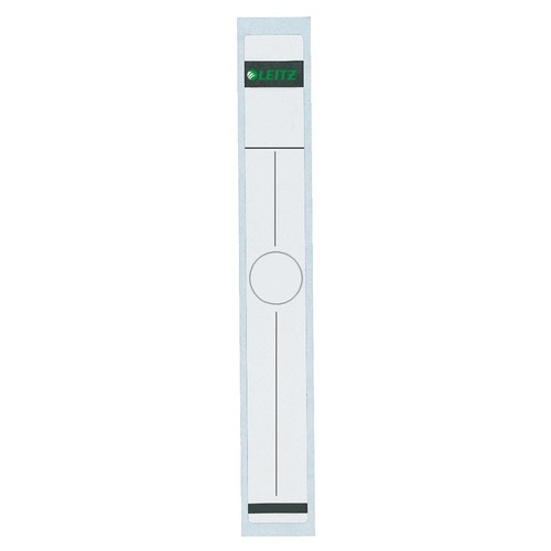 Rückenschilder für Hängeordner für Handbeschriftung 34x297mm lang schmal grau selbstklebend Leitz 6094-00-85 (BTL=10 STÜCK) Produktbild Front View L