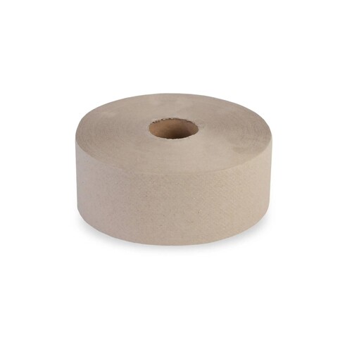 Toilettenpapier Jumbo Rollen 1-lagig / 9cm 525m / Ø25cm / Recycling / grau (PACK=6 ROLLEN) Produktbild Additional View 1 L
