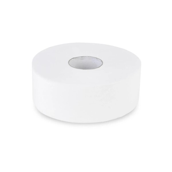 Toilettenpapier Jumbo Rollen 2-lagig / 9cm 300m Ø25cm / Zellstoff / perforiert hochweiß ØKern 7,6cm (PACK=6 ROLLEN) Produktbild Additional View 1 XL