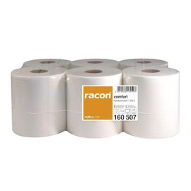 Handtuchrollen racon comfort 1-lagig / hochweiß / 20cm / 320m / Zellstoff / Ø 19,5cm / Innenabwicklung (PACK=6 ROLLEN) Produktbild