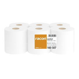 Handtuchrollen racon comfort 1-lagig / hochweiß / 20cm / 320m / Zellstoff / Ø19,5cm / Innen-/Außenabwicklung (PACK=6 ROLLEN) Produktbild
