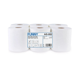 Handtuchrollen 1-lagig / hochweiß / 20cm / 300m / Ø19cm / Zellstoff / ØKern 6cm / Innen-/Außenabwicklung (PACK=6 ROLLEN) Produktbild