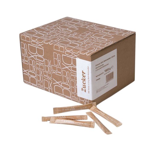 Zuckersticks mmmhh brauner Rohrzucker / 3,6g (KTN=1000 STÜCK) Produktbild Additional View 2 L
