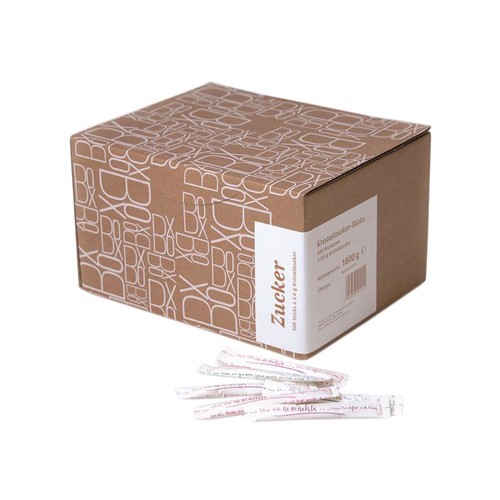 Zuckersticks mmmhh weißer Kristallzucker (KTN = 1000 STÜCK x 3,6 GRAMM) Produktbild Additional View 2 L