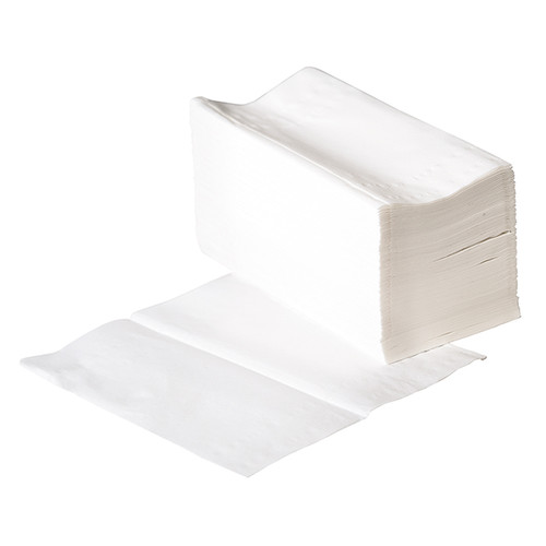 Handtuch Zickzack-V-Falz 2-lagig / 24x21cm / Zellstoff / weiß / e3 / e one (KTN=3000 STÜCK) Produktbild Front View L
